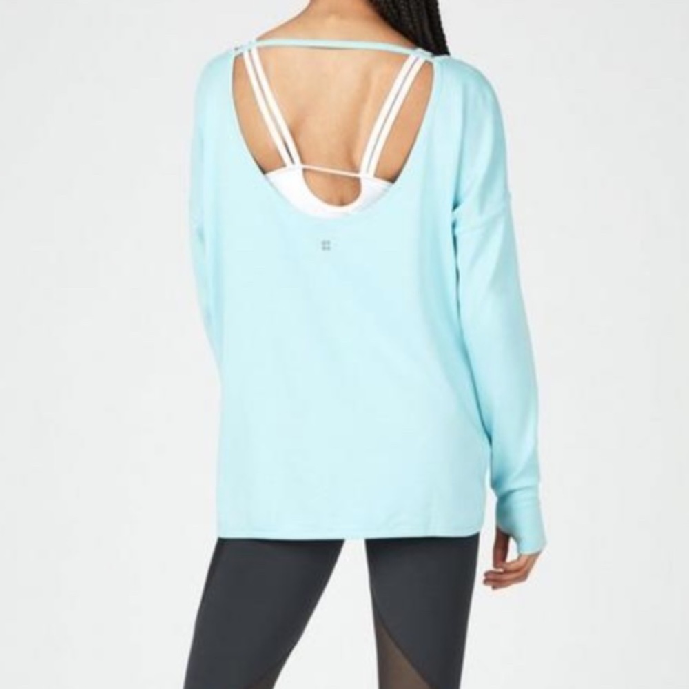 Sweaty Betty Simhasana Sport Sweatshirt Angel Blue